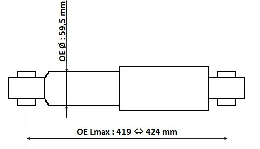 KYB 3450001 — Амортизатор газомасляний