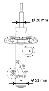 Amortisseur KYB 3338070