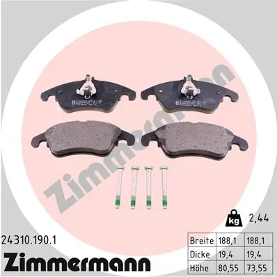 Brake Pad Set, disc brake