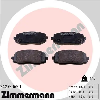 Brake Pad Set, disc brake