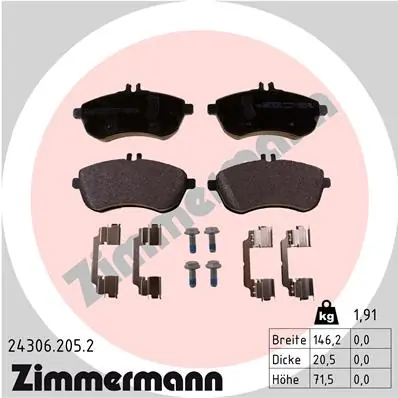 Brake Pad Set, disc brake
