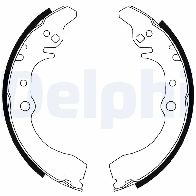 Jeu de mâchoires de frein DELPHI LS1823