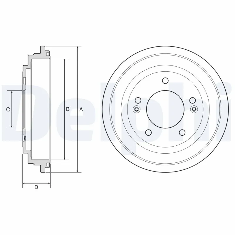 Tambour de frein DELPHI BF613