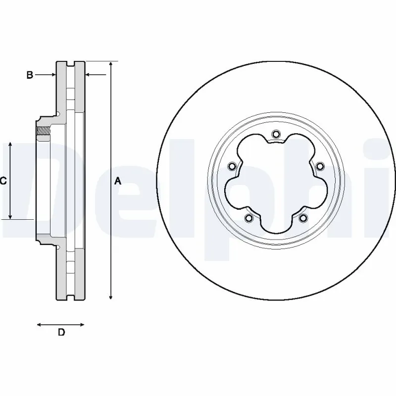 Disque de frein DELPHI BG9150