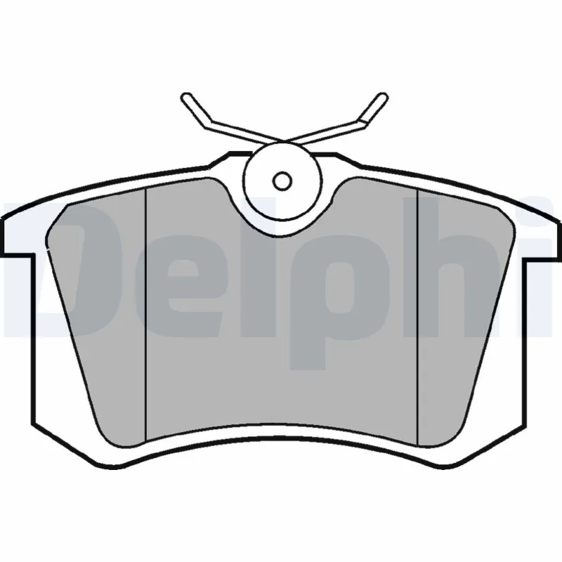 Kit de plaquettes de frein, frein à disque DELPHI LP2255