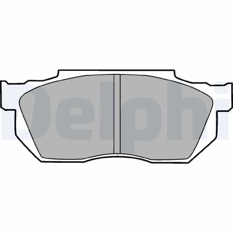 Kit de plaquettes de frein, frein à disque DELPHI LP720