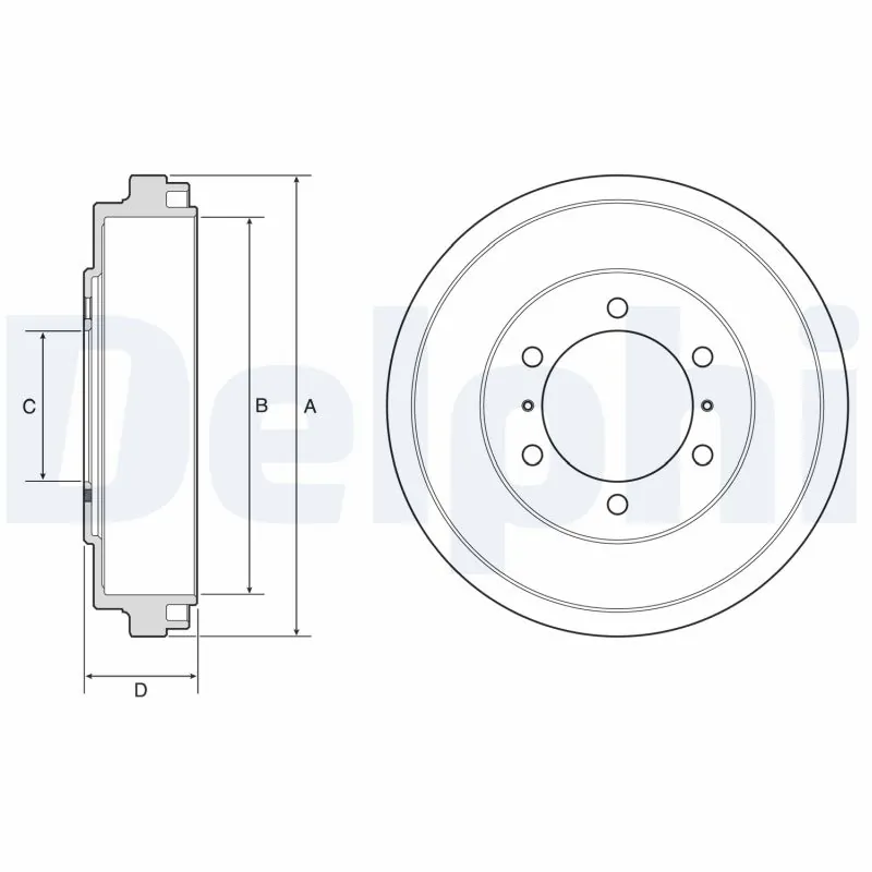 Tambour de frein DELPHI BF631