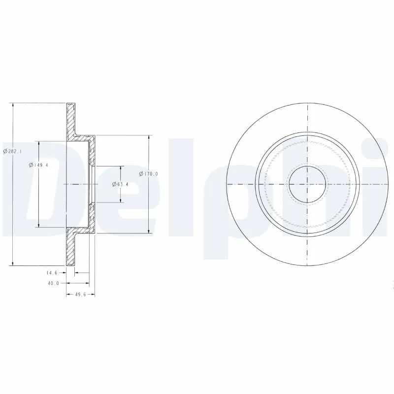 Disque de frein DELPHI BG3761