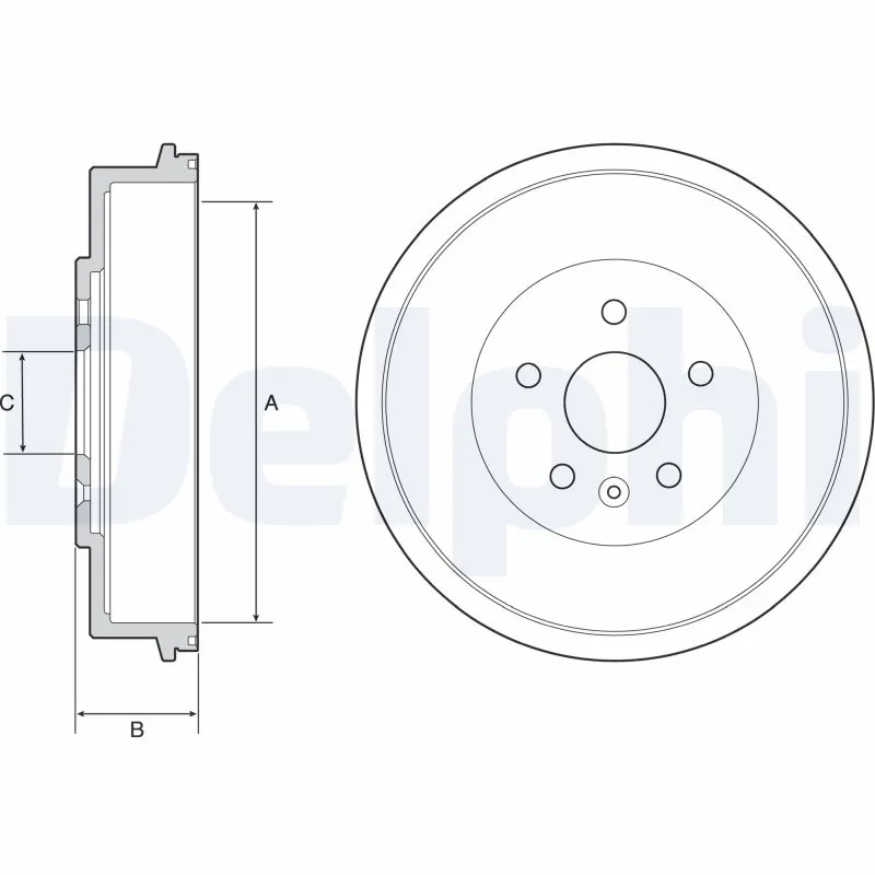Tambour de frein DELPHI BF553