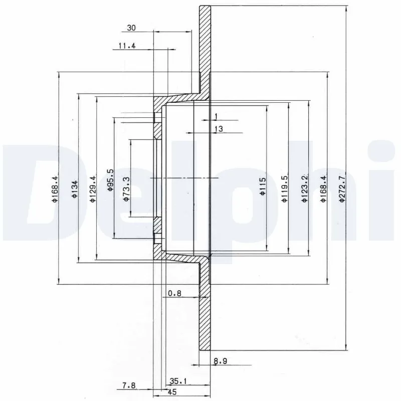 Disque de frein DELPHI BG2015