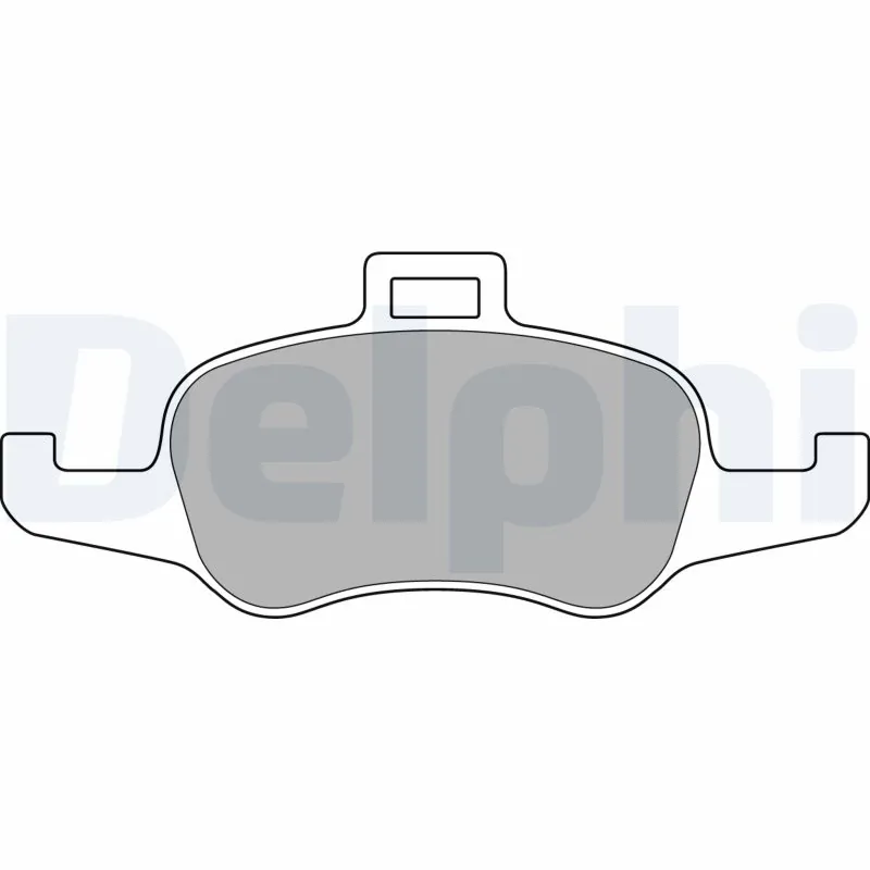 Kit de plaquettes de frein, frein à disque DELPHI LP3168