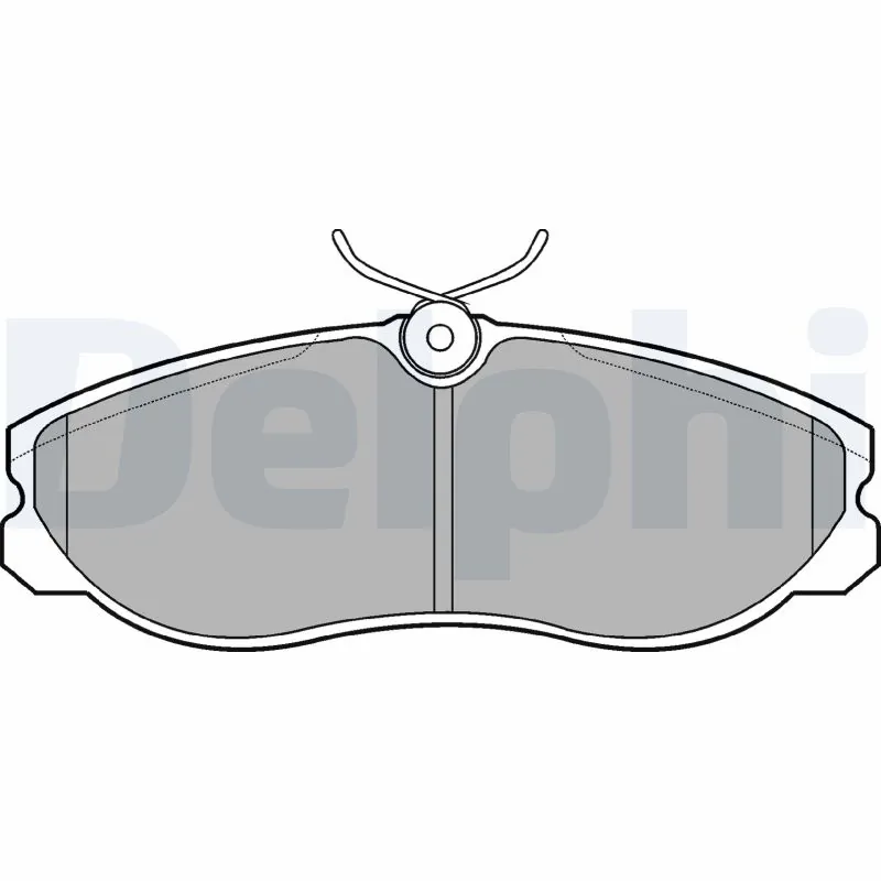 Kit de plaquettes de frein, frein à disque DELPHI LP847