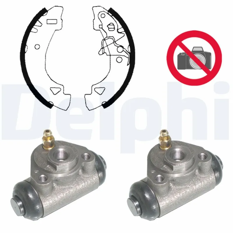 Jeu de mâchoires de frein DELPHI KP956
