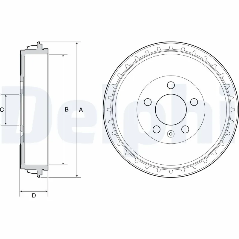 Tambour de frein DELPHI BF564