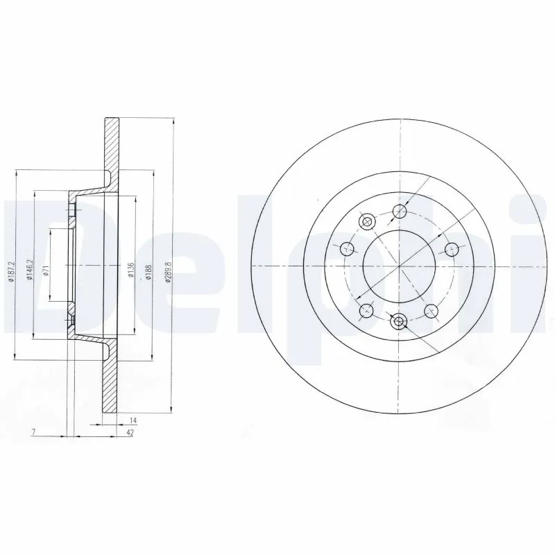 Disque de frein DELPHI BG4085