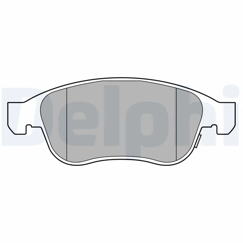 Kit de plaquettes de frein, frein à disque DELPHI LP3588