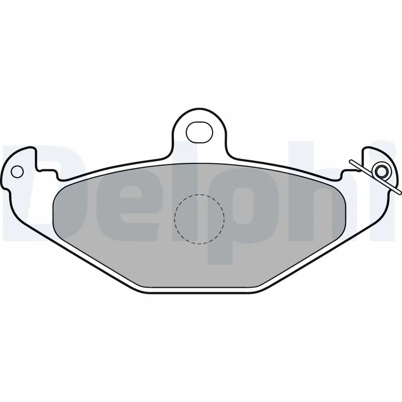 Kit de plaquettes de frein, frein à disque DELPHI LP1756