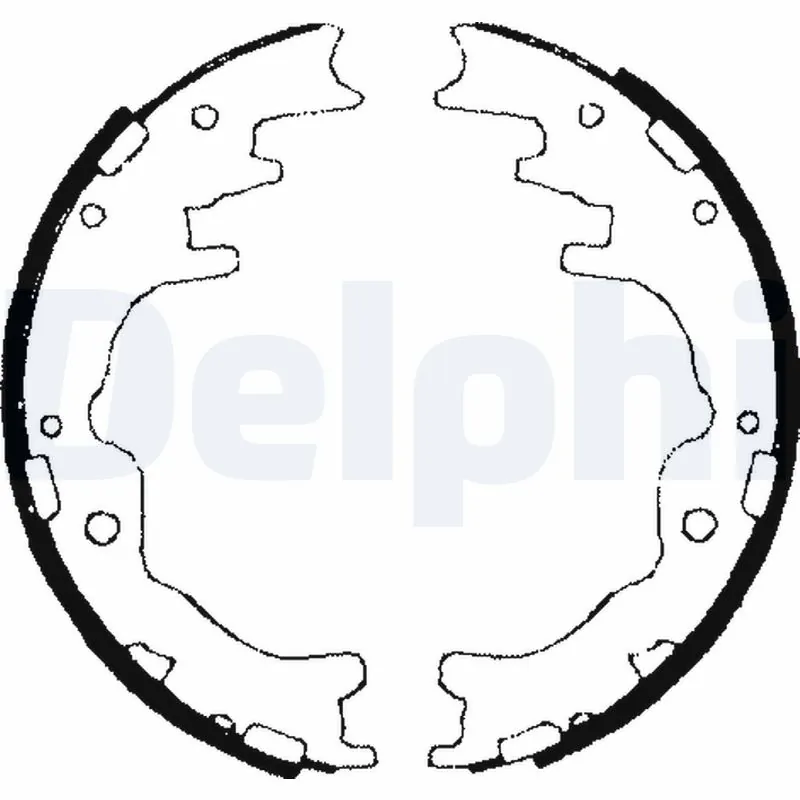 Jeu de mâchoires de frein DELPHI LS1706
