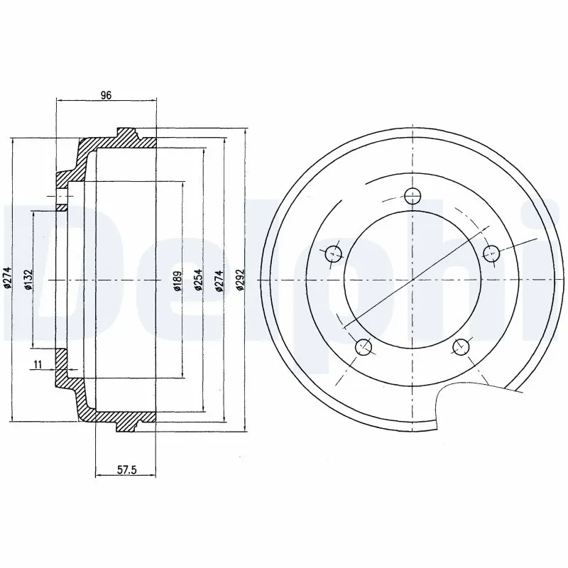Tambour de frein DELPHI BF479