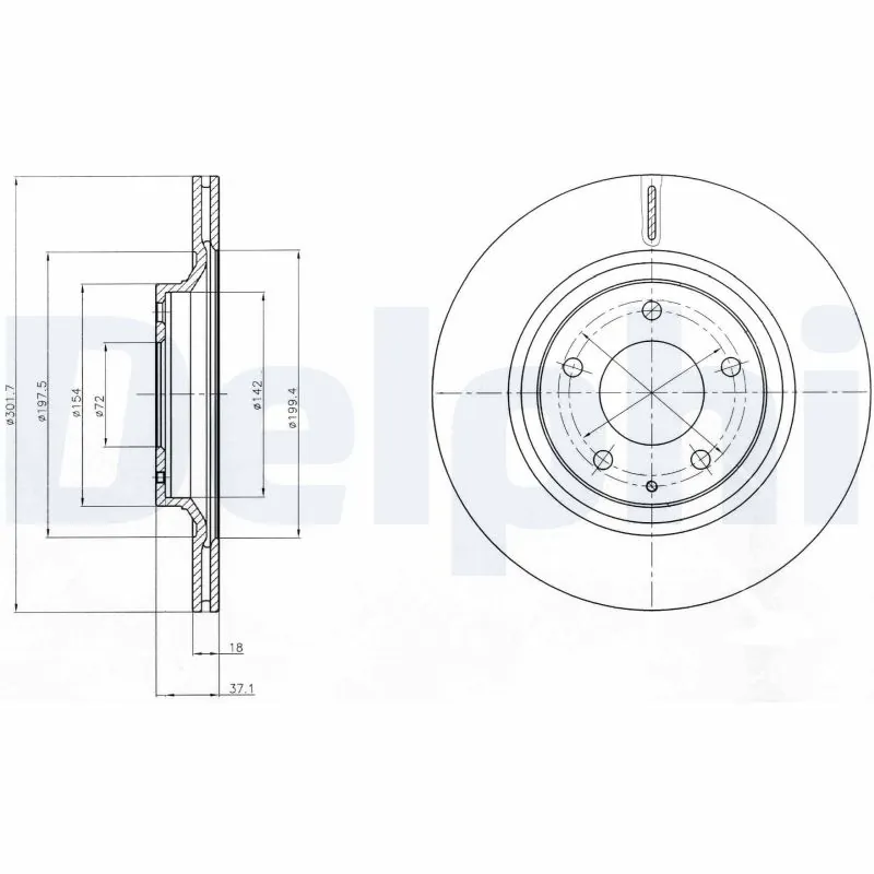 Disque de frein DELPHI BG4182