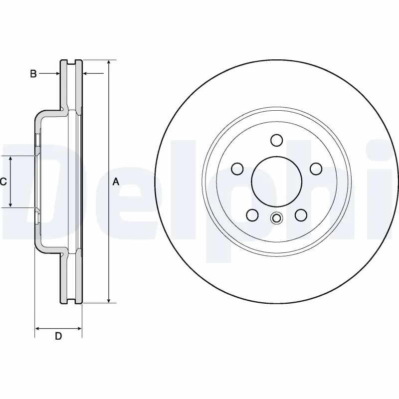 Disque de frein DELPHI BG9154C