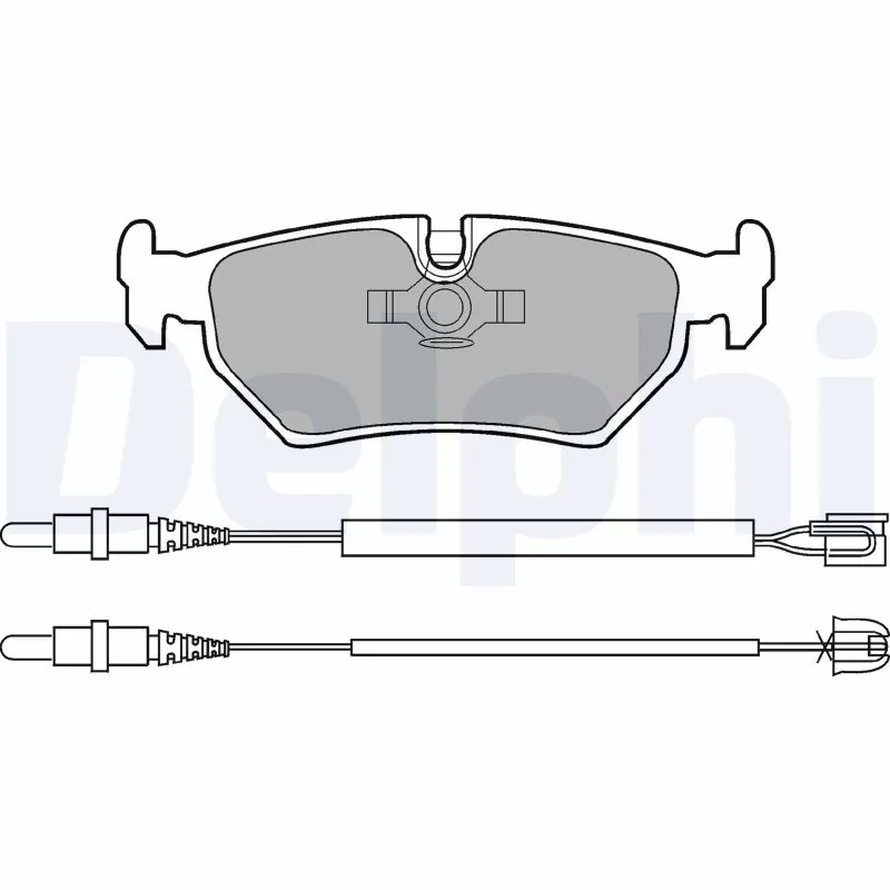 Kit de plaquettes de frein, frein à disque DELPHI LP910