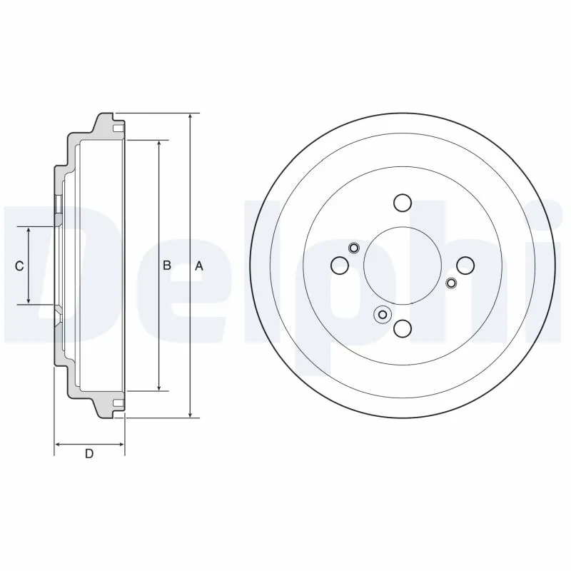 Tambour de frein DELPHI BF596