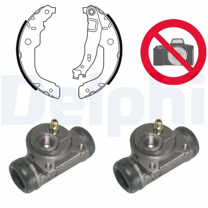 Jeu de mâchoires de frein DELPHI KP1113