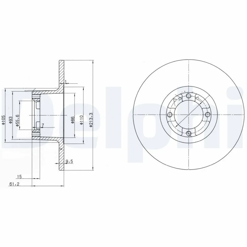 Disque de frein DELPHI BG2081