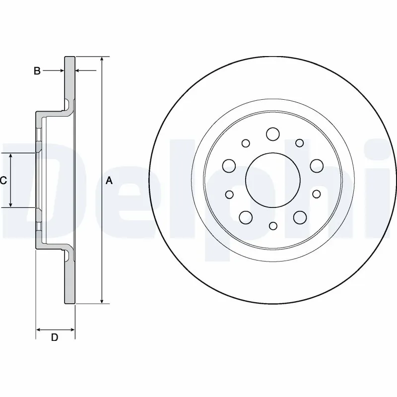 Disque de frein DELPHI BG4690C