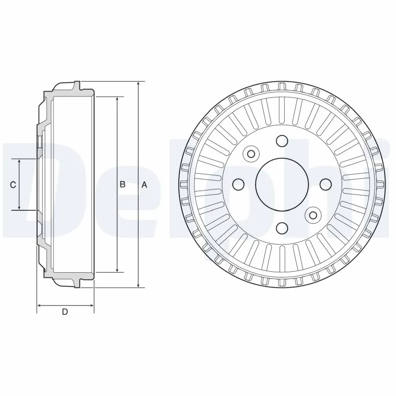 Tambour de frein DELPHI BF594