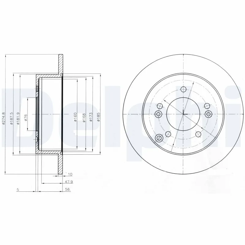 Disque de frein DELPHI BG4260
