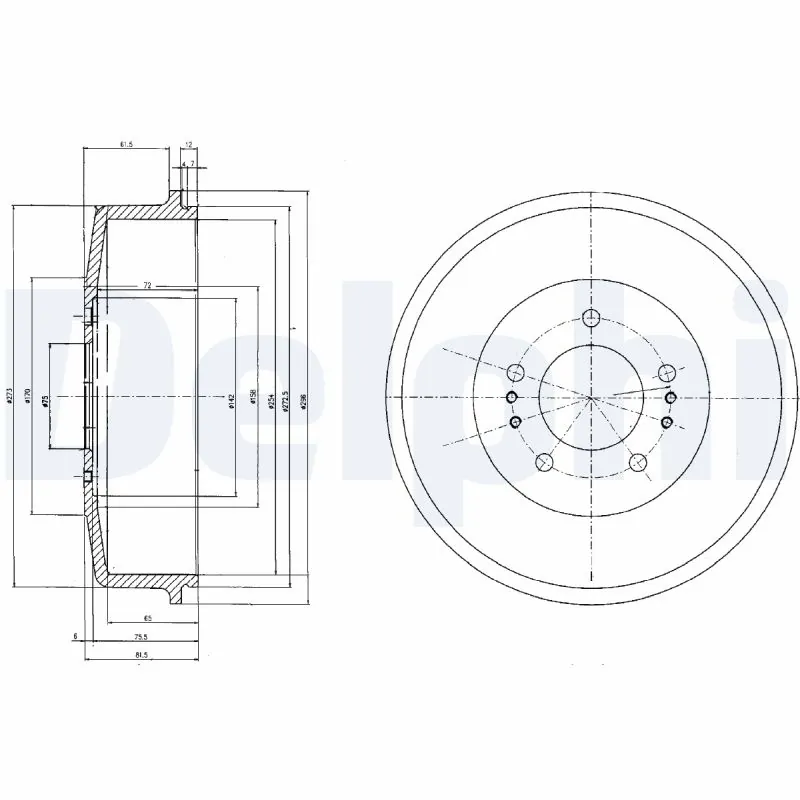 Tambour de frein DELPHI BF520