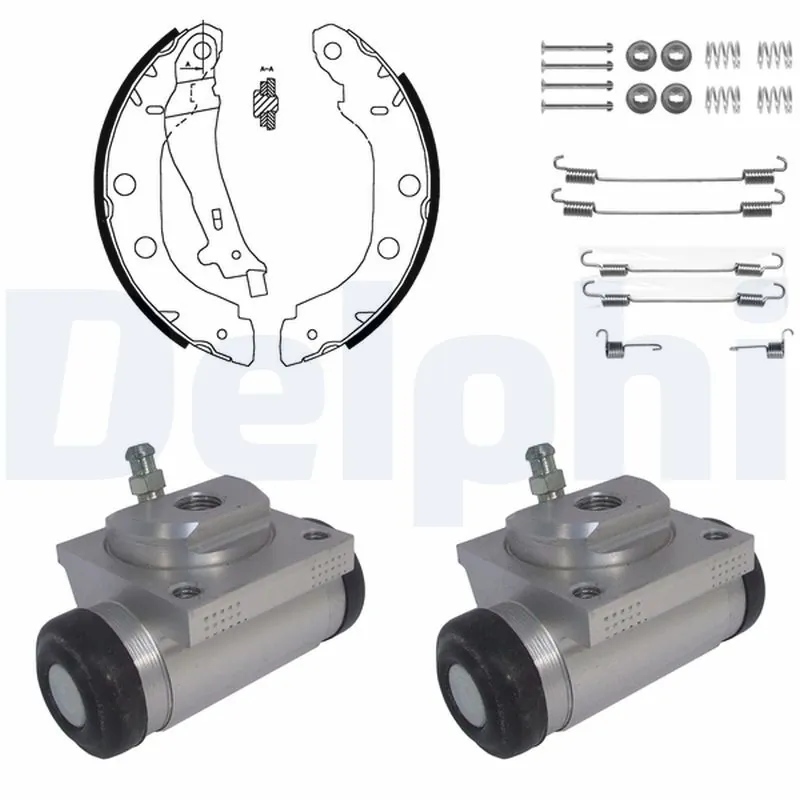 Jeu de mâchoires de frein DELPHI KP932
