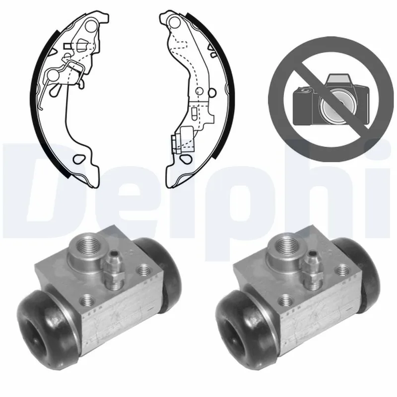 Jeu de mâchoires de frein DELPHI KP1067