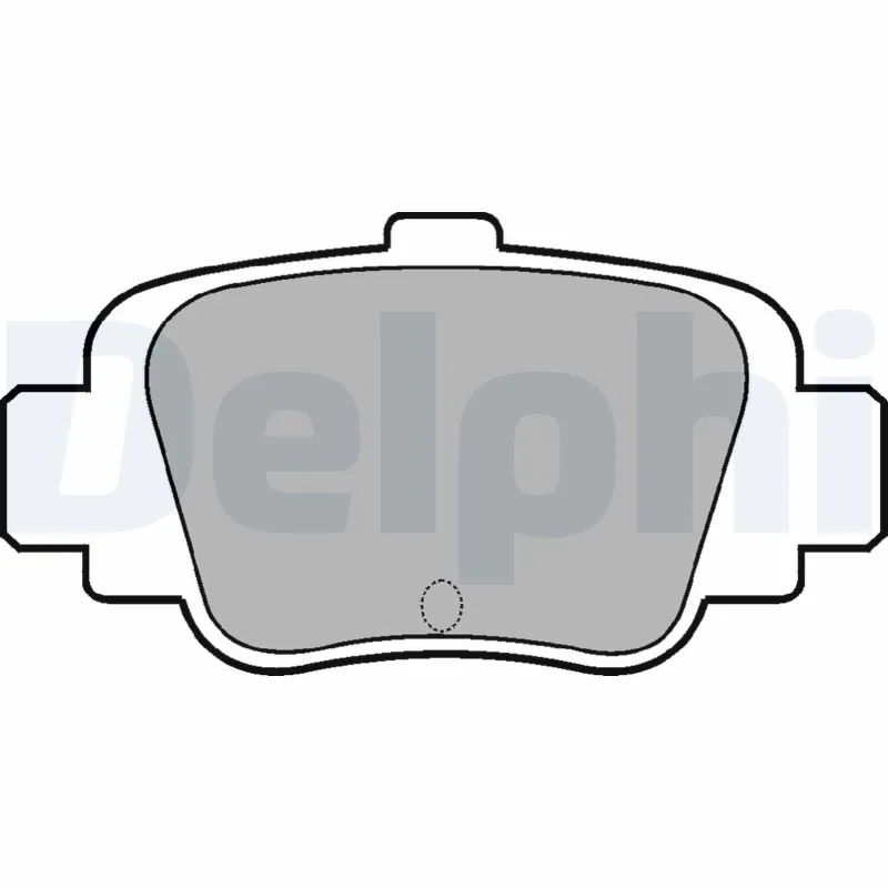 Kit de plaquettes de frein, frein à disque DELPHI LP780