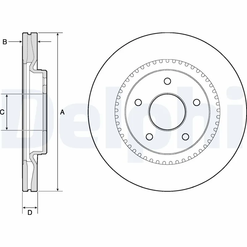 Disque de frein DELPHI BG4283