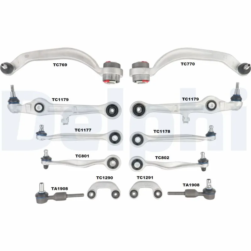 DELPHI TC1500KIT — Комплект важелів підвіски