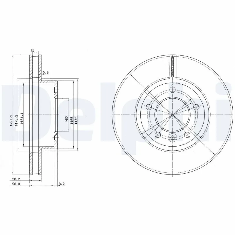 Disque de frein DELPHI BG2613