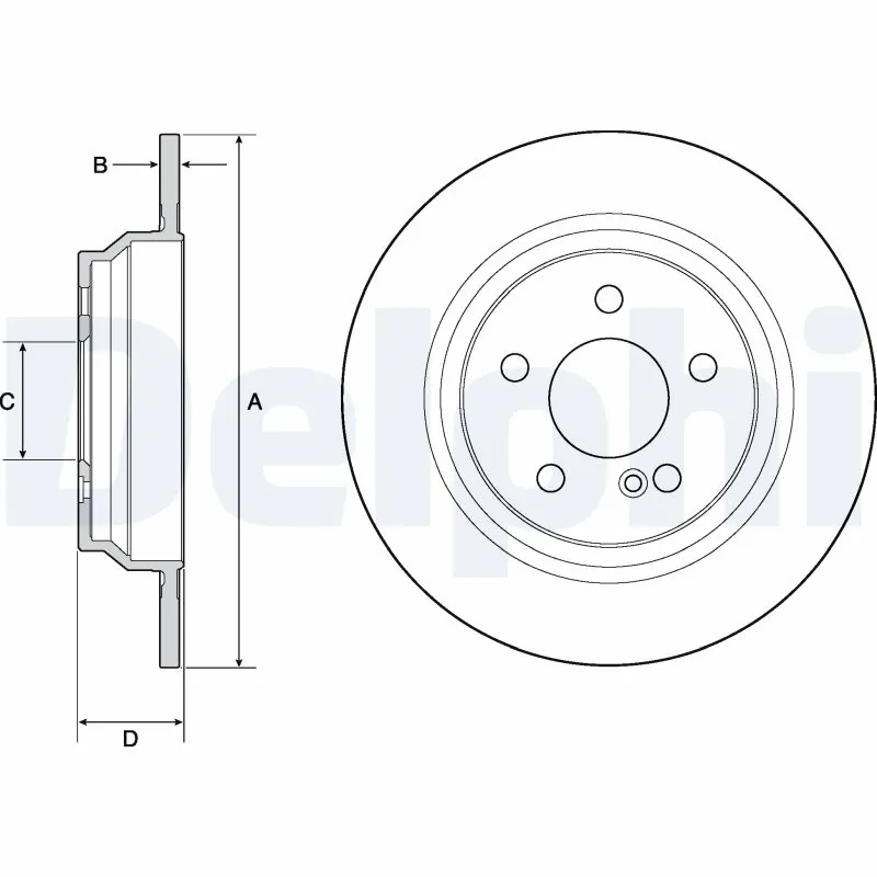 Disque de frein DELPHI BG4686C