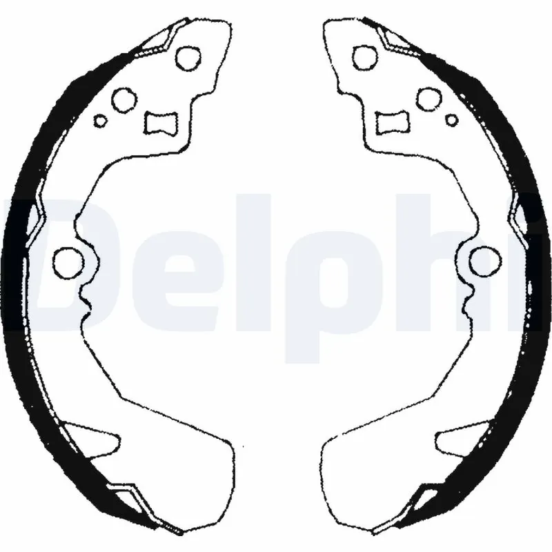 Jeu de mâchoires de frein DELPHI LS1685