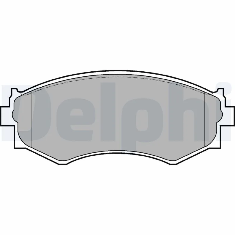 Kit de plaquettes de frein, frein à disque DELPHI LP645