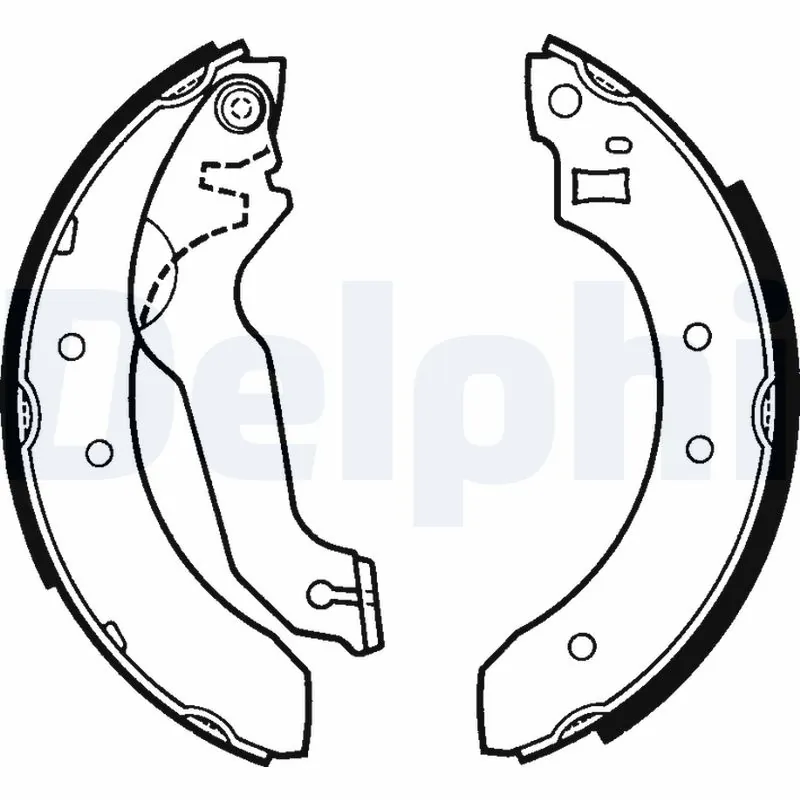 Jeu de mâchoires de frein DELPHI LS1249