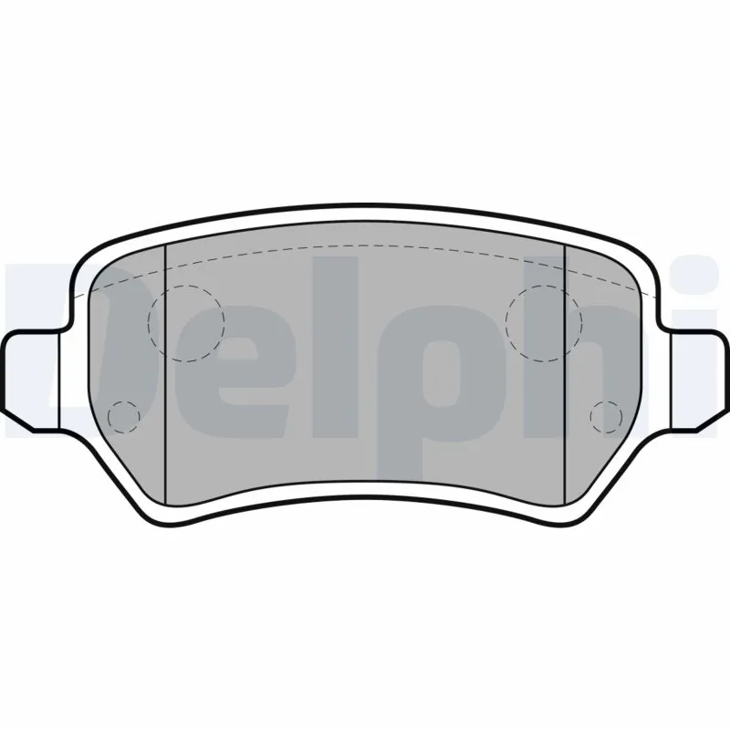 Kit de plaquettes de frein, frein à disque DELPHI LP1681