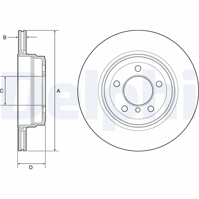 Disque de frein DELPHI BG4937C