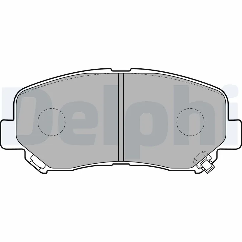 Kit de plaquettes de frein, frein à disque DELPHI LP2481