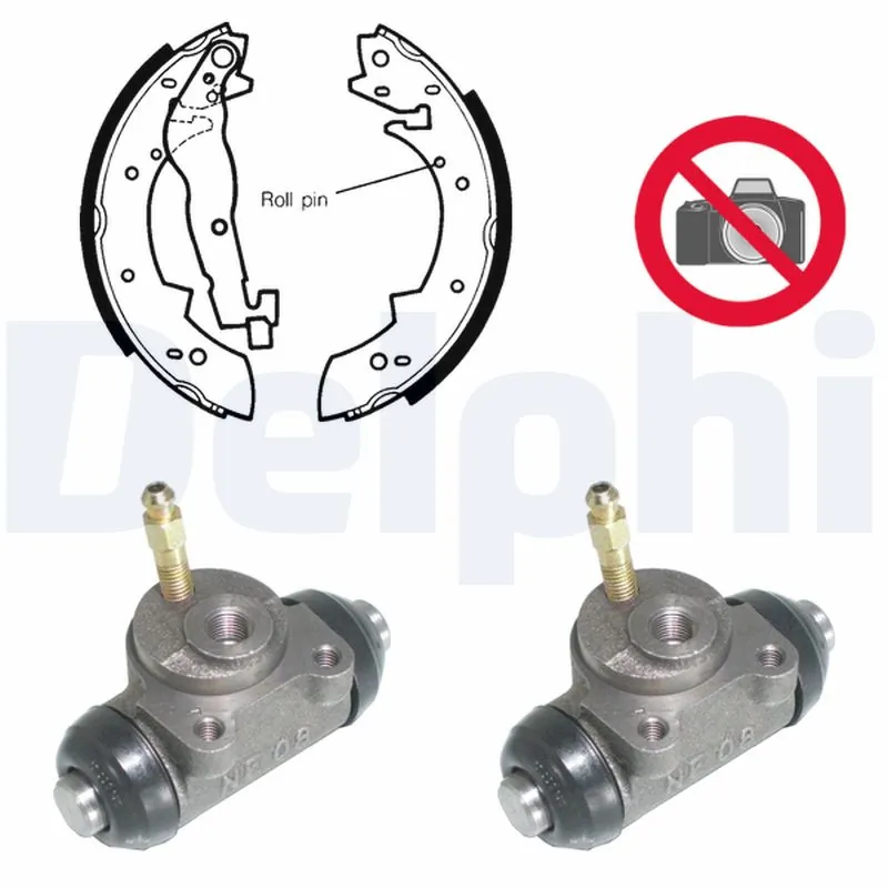 Jeu de mâchoires de frein DELPHI KP873