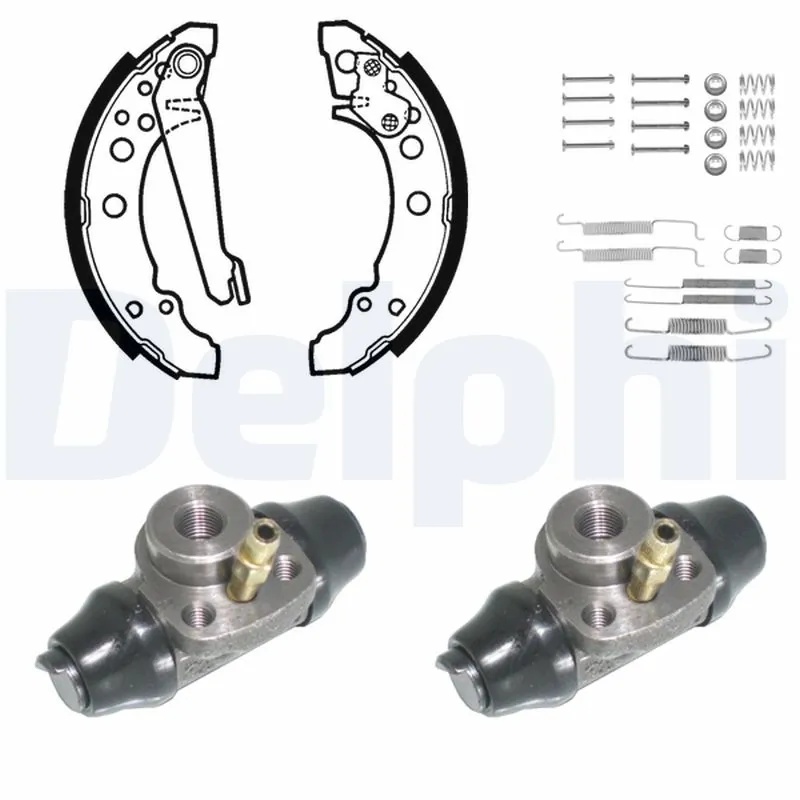 Jeu de mâchoires de frein DELPHI KP717
