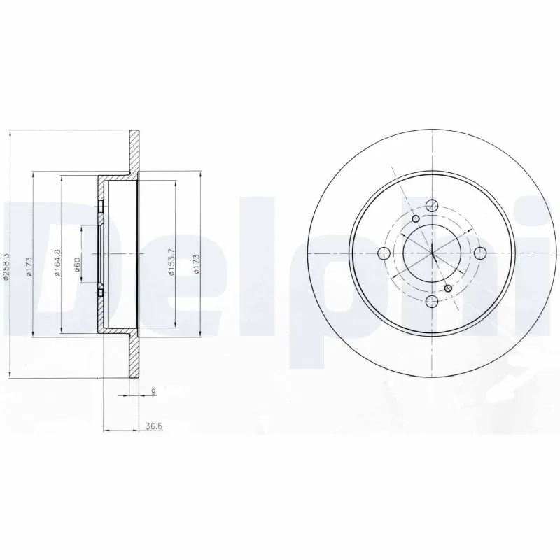 Disque de frein DELPHI BG4539C