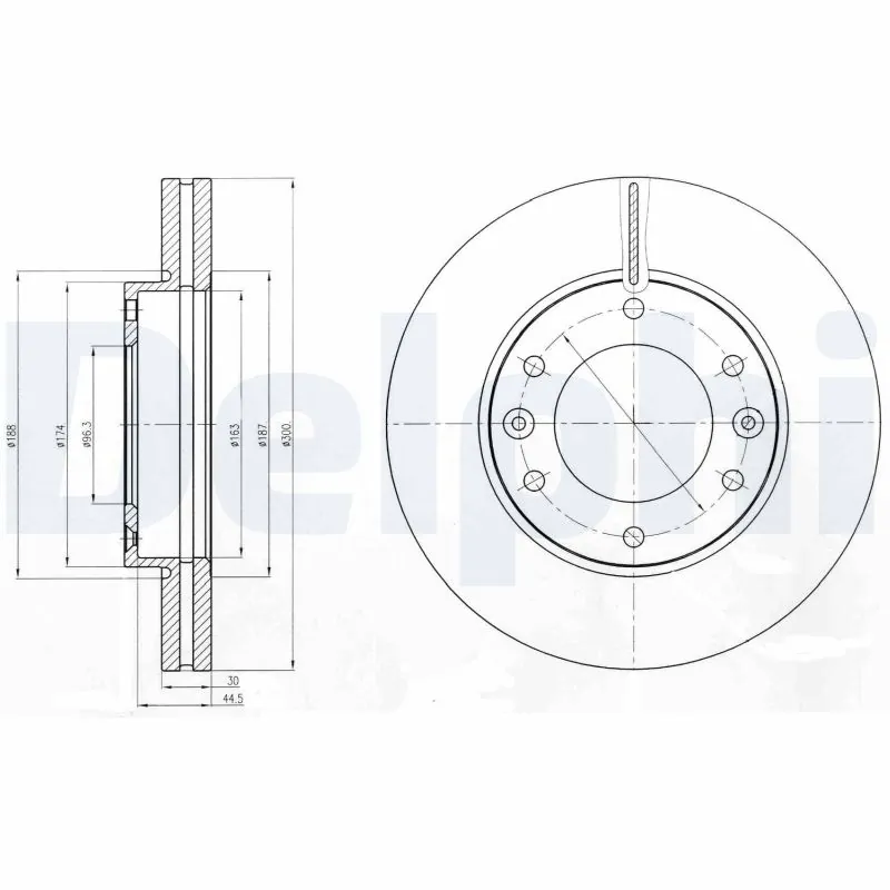 Disque de frein DELPHI BG4296